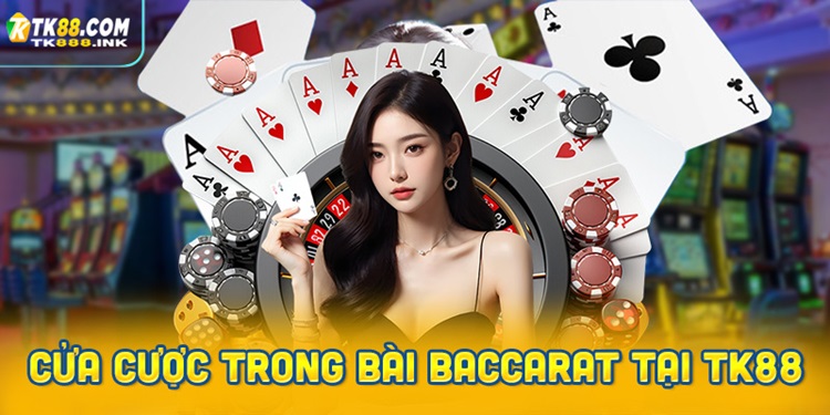 Những cửa cược trong game bài Baccarat tại TK88